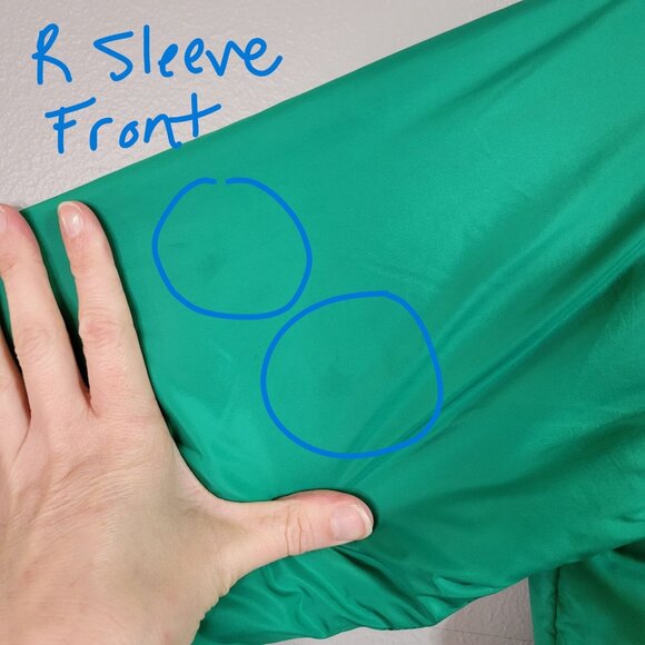 Cutter & Buck Loft Barlow Pass Green Puffer Jacket With Zippered Pockets & High - Picture 3 of 12